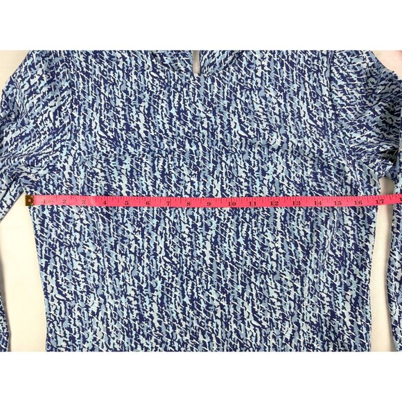 J McLaughlin Catalyst Dress Catalina Cloth S Blue Aqua Abstract Geo Print - Picture 8 of 8